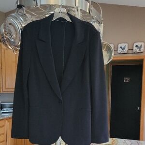 White House Black Market Black Jacket Size 14